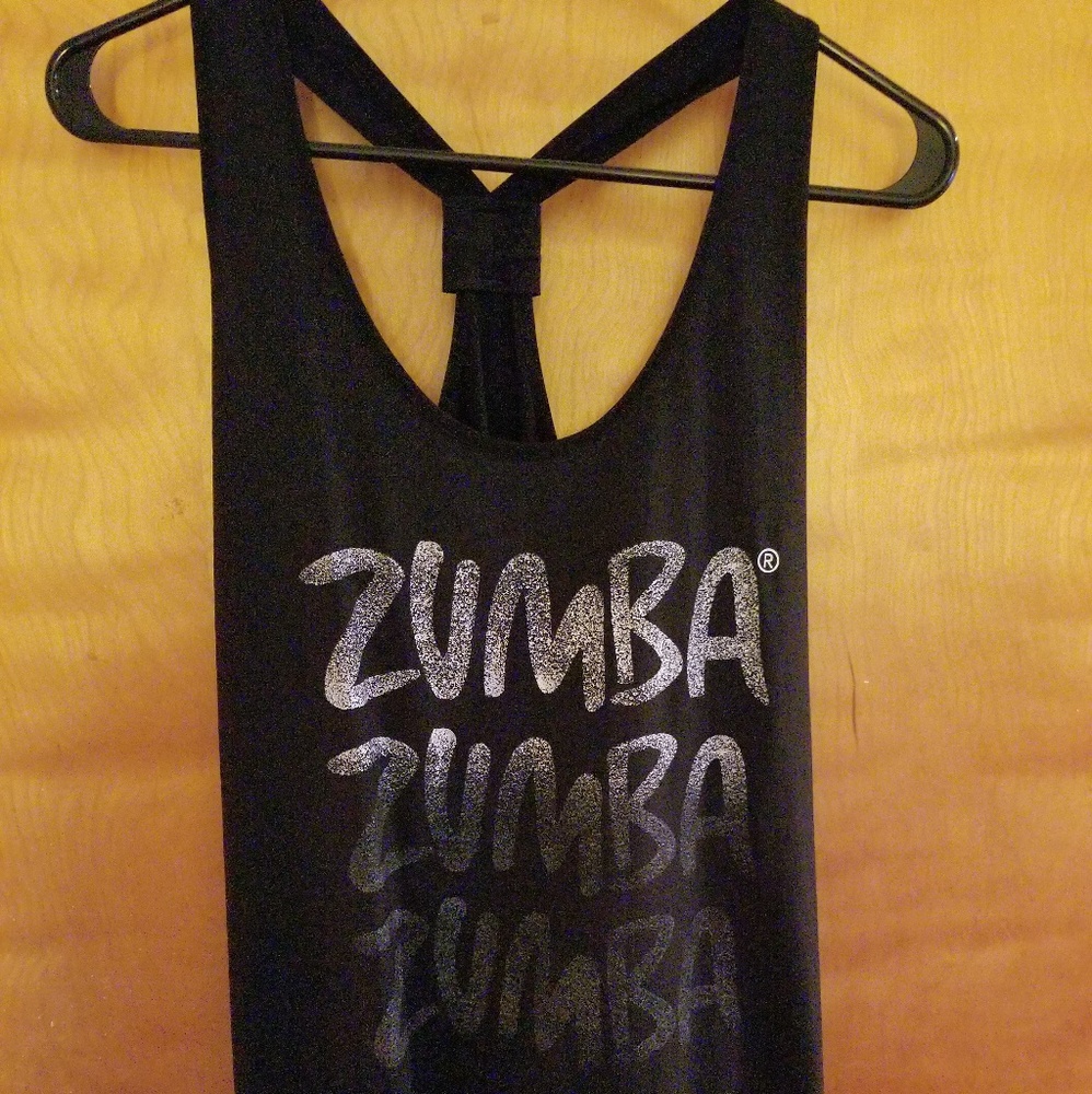 Zumba racerback bubble tank NWOT